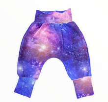 Load image into Gallery viewer, Harem Pants - Purple/Blue Galaxy
