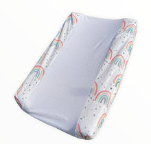 Load image into Gallery viewer, Nappy Change Pad Cover - Rainbows
