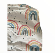 Load image into Gallery viewer, Nappy Change Pad Cover - Rainbows
